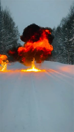 Alexandr993M on Instagram: "It was funny. We detonated a bomb and a bottle of gasoline. #bombs#fireworks#explosion"