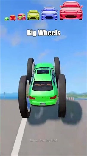 Big & Small Car vs Giant Shopping Trolly!
