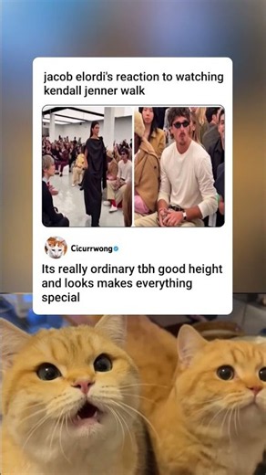 Jacob Elordi's Reaction to Kendall Jenner's Runway Walk Goes Viral