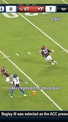 They read that play perfectly #virginiatech #accfootball #collegefootball