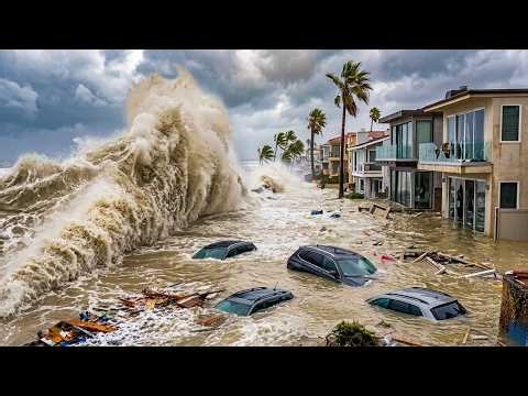 California Coastal Flooding! Homes Damaged, Streets Underwater in Newport Beach