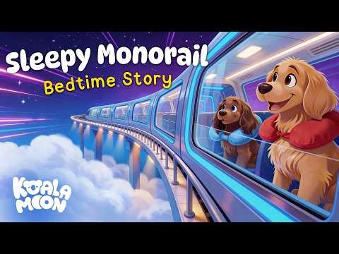 The Sleepy Monorail 🚝 🐶 BEST Cozy Bedtime Story for Kids 💤🌙 Hector & Sunny