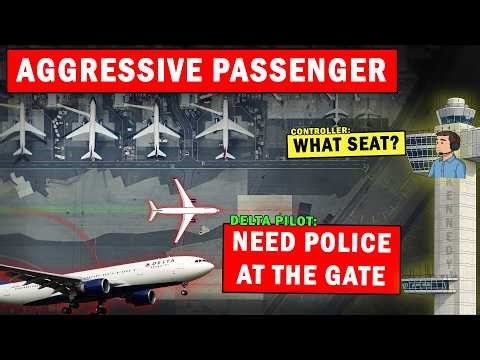 Delta Pilots Report AGGRESSIVE PASSENGER | Returns to Gate