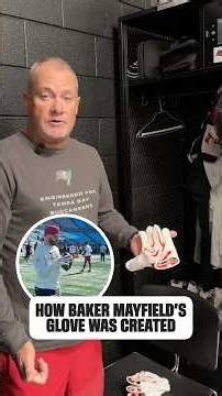 It was a Team Tampa Bay effort to create Baker's custom protective glove 🧤👀 #bakermayfield #bts