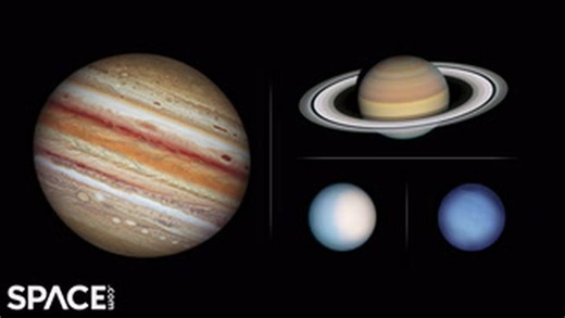 New Hubble footage reveals rotation of planets in the outer solar system