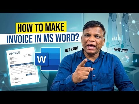 How to Make a Invoice in MS Word? | CLOUD VISION -Computer Institute 