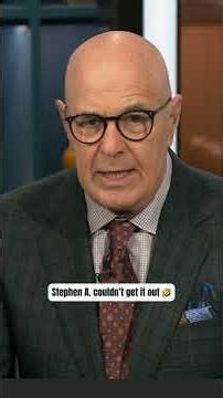 Stephen A.'s noises 😅