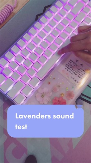 Testing lavender mechanical keyboard switches