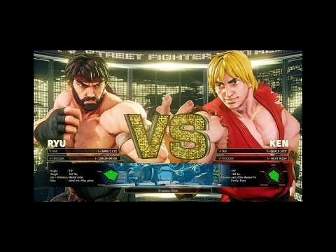 Ryu vs Ken (Hardest AI) - Street Fighter V