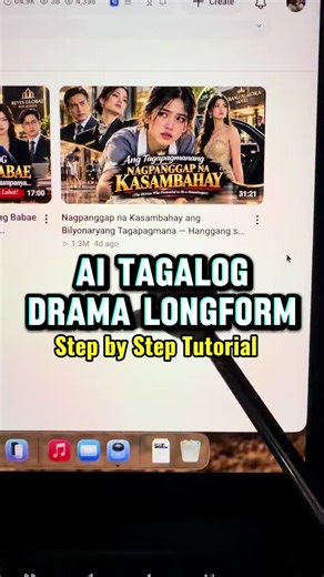 AI Tagalog Drama longform! ✨Video Tutorial✨ #youtubeautomation #YTA #iyotube #aitagalogdrama #FBA