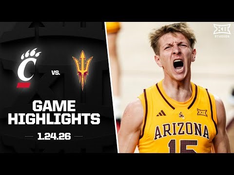 Cincinnati vs. Arizona State Game Highlights | 2025-26 Big 12 Men's Basketball