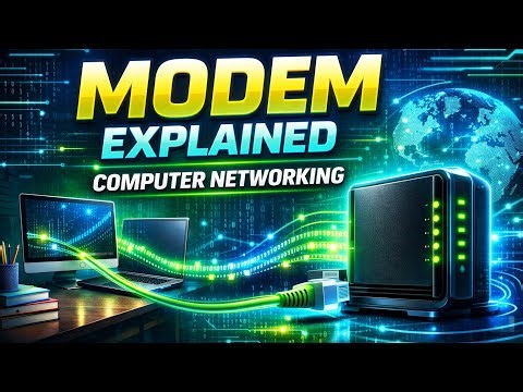 MODEM in Computer Networking Explained in Hindi | What is Modem | Modulation & Demodulation Concept