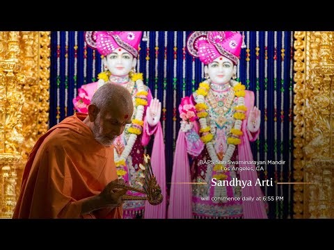 BAPS Shri Swãminãrãyan Mandir - Chino Hills, CA - Live Sandhyã Arti