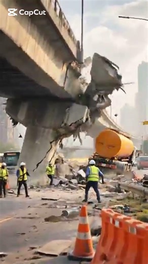 “Bridge Disaster Explained in Seconds!#bridgedisaster#constructionfail#engineeringfailure#viralvideo