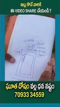 Water Sump వల్ల ధన నష్టం - Financial loss due to Water Tank or Water Sump