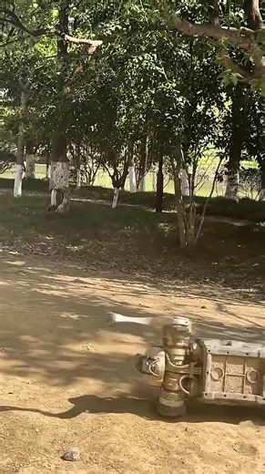 This 4-legged AI robot is unstoppable! 🤖✨ Watch as someone flips it over, only for it to bounce back up effortlessly. With advanced balance and agility, this futuristic bot proves that nothing can keep it down. The future of robotics is here!