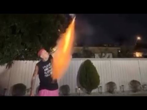 Fireworks + Bad Decisions = DISASTER💀[#firework#fail##viral#humor#epicfails#dumbdecisions 