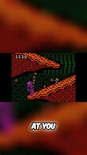 Super C NES: Epic Boss Fights & Alien Enemies #shorts