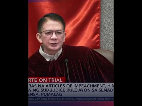 3 sa 4 na Articles of Impeachment, iniatras ng Prosekusyon; Article II lang ang itinira | 24 Oras
