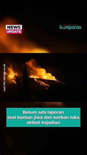 Gereja Kuno 154 Tahun Terbakar, Beberapa Menit setelah Kembang Api Tahun Baru Menyala