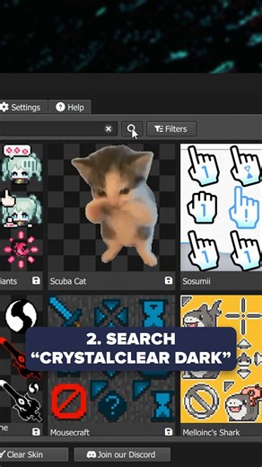 CrystalClear Dark cursor for Windows | Mouse X
