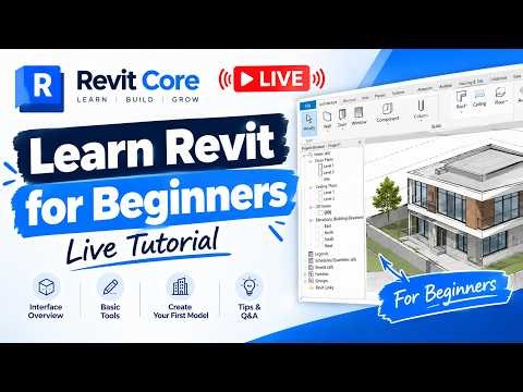 Learn Revit for Beginners | Revit Beginner Live Tutorial