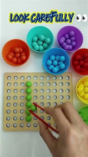 Letter E Challenge 🔥 Green & Yellow Balls 🟢🟡