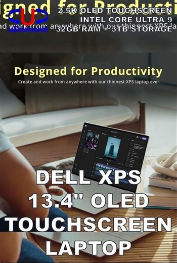 Dell XPS 13 2.5K OLED Touch Laptop with Ultra 9
