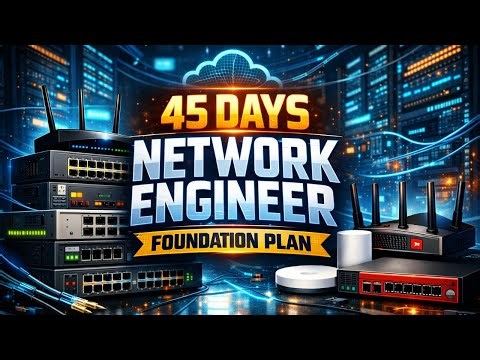 45 Days Network Engineer Foundation Plan | Start Your Network Engineering Career (CCNA 2026)
