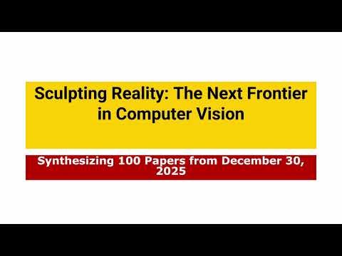AI Frontiers Dec 30, 2025: 100 Papers on 3D Scene Sculpting & Video Rewinding