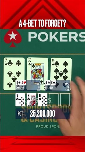 CRAZY 4 bet #WSOP #Poker