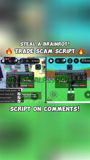 SUPER OP STEAL A BRAINROT TRADE SCAM SCRIPT 🔥 MY POV + VICTIM POV 😱 AUTO ACCEPT TRADE KEYLESS 2026