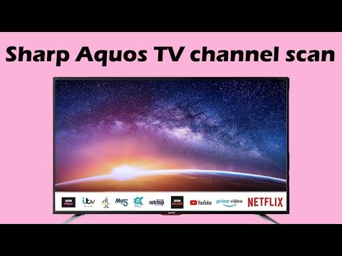 How to search channel on Sharp TV Aquos TV channel scan