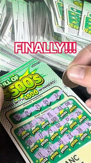 Big winner Full of $500’s California lottery scratcher #lottery #california #scratcher #calottery