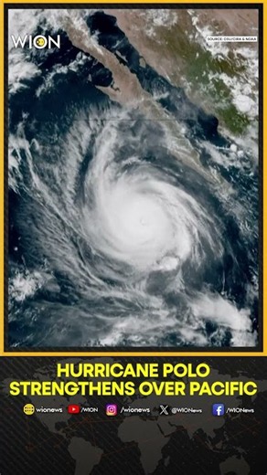 Satellite Timelapse Captures Hurricane Polo Over the Pacific as It Threatens Mexico | WION