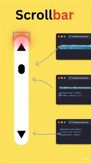 “Create a Custom Scrollbar in HTML & CSS 🔥#shorts