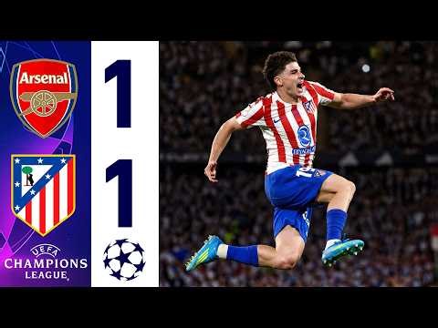 Atletico Madrid vs Arsenal 1-1 Highlights | All Goals & Extended Highlights | Champions League 2026