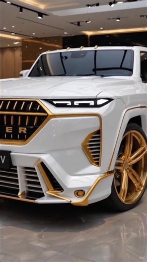 2026 Custom White & Gold Hummer EV – The Ultimate Luxury SUV Concept! 🤯🔥 #hummerteam #luxoramotors