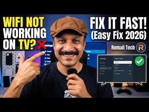 How to Fix WiFi Not Working on Android Smart TV (Easy Fix 2026) | Romail Tech
