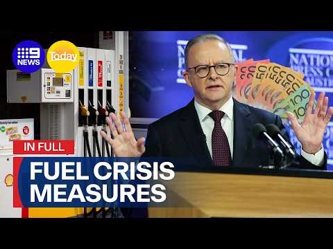 IN FULL: Government spends $20M on fuel campaign urging Aussies to drive less | 9 News Australia