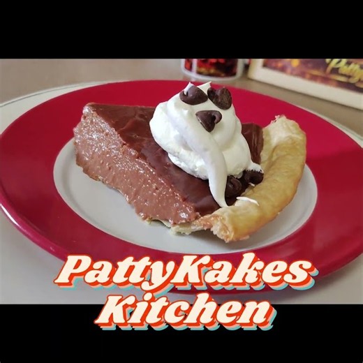 Old-Fashioned Chocolate Pie 🍫 | From Filling to Finished Slice #Shorts
