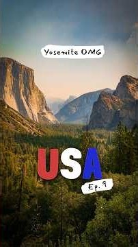 No words for Yosemite National Park! 🌲 #yosemite #halfdome #hiking