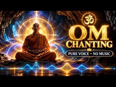 OM Chanting with Deep Echo 🕉️ | Pure Monk Voice, No Music | Deep Meditation