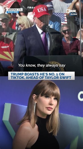 Trump Says He's No. 1 on TikTok, Taylor Swift Is 19th