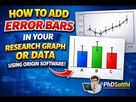 How to Add Error Bars in Your Research Graphs or Data Using Origin Software