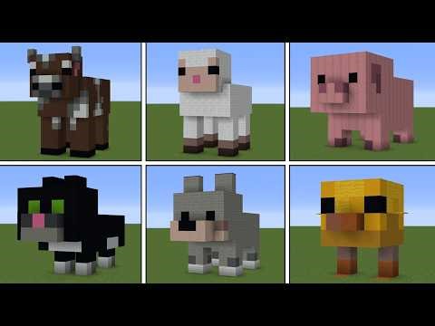 How to Build EVERY New Cute Baby Mob Statue in Minecraft