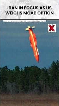 Could The US Use Its Biggest Conventional Bomb Against Iran? NewsX World