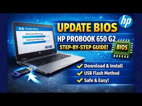 HP Laptop and PC BIOS Firmware Update Tutorial | ProBook 650 G2 Complete Guide | NESPk