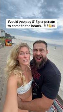 Would you pay to go on a beach?👀🇺🇸 #longbeach #longisland #newyork #longislandnewyork #travel