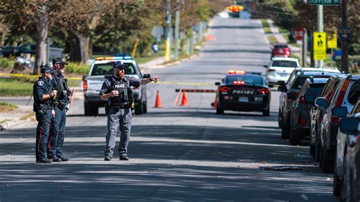 Shooting outside Canada synagogue leaves police officer wounded